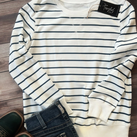 Striped Ribbed Long Sleeve